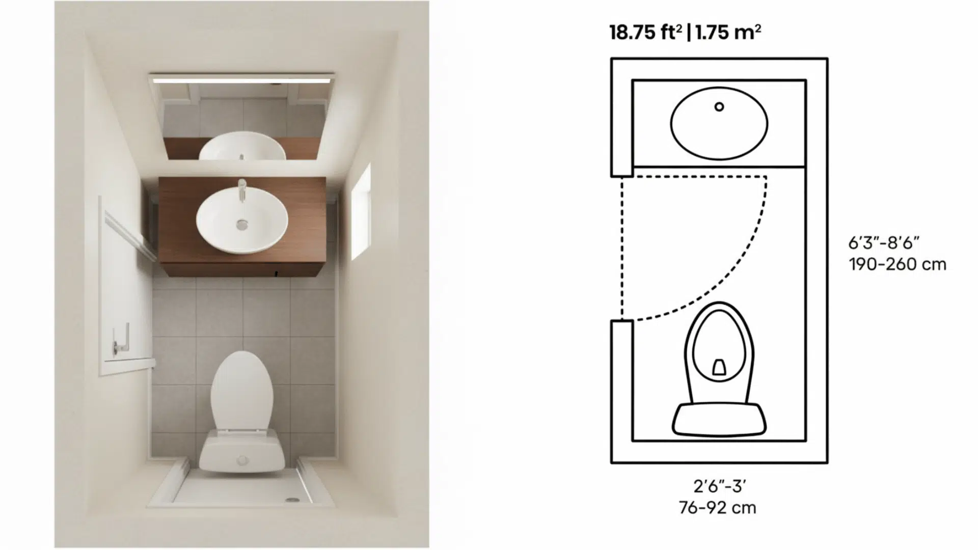 1 Half Bath (Powder Room)