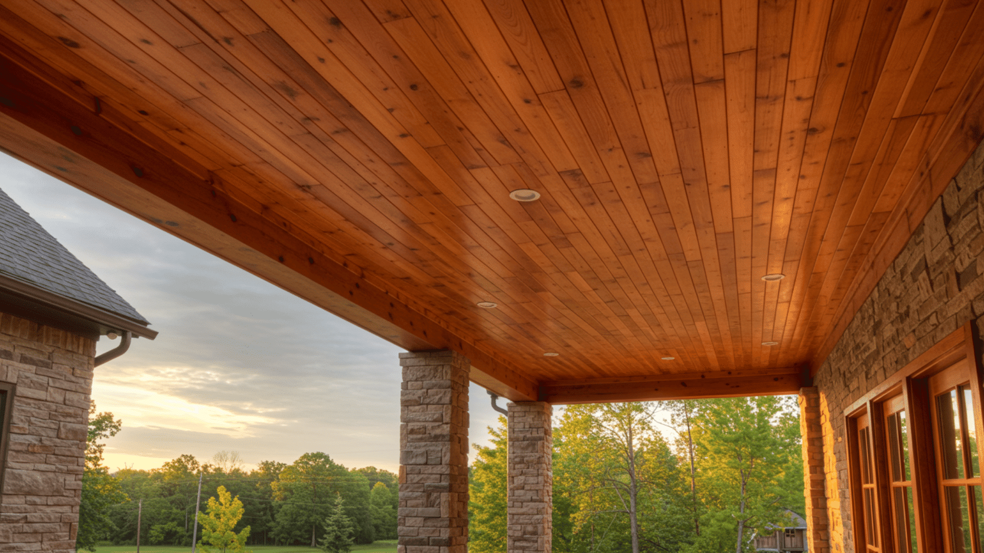 2 Natural Stained Cedar Planks