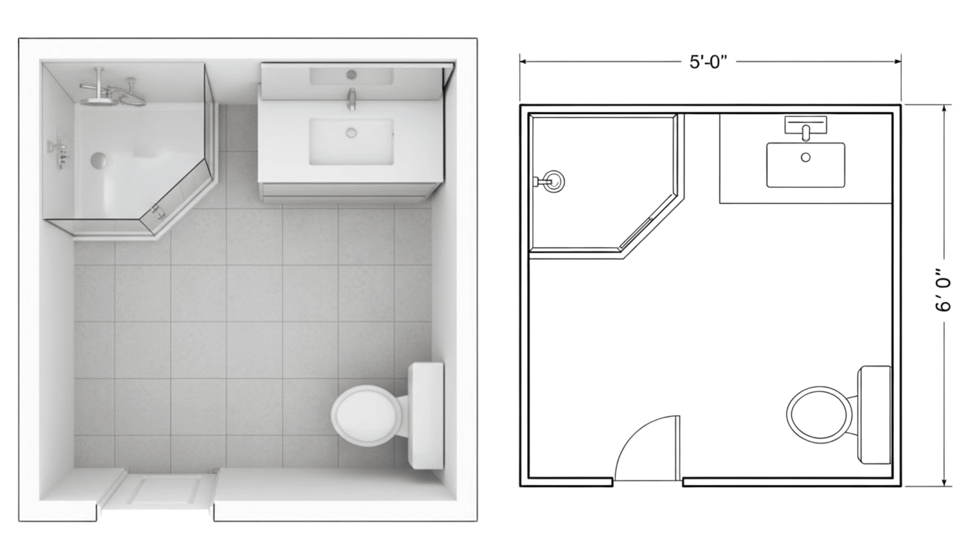 2 Three Quarter Bath