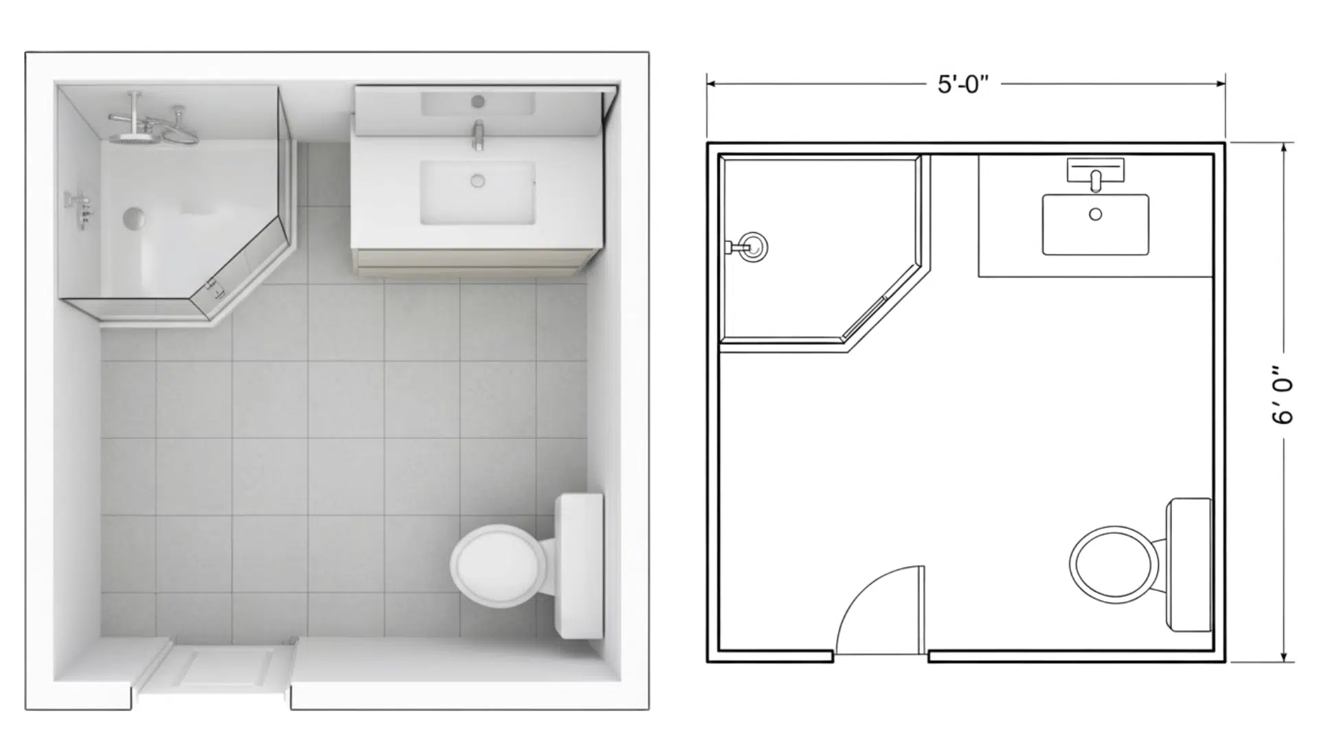 2 Three Quarter Bath