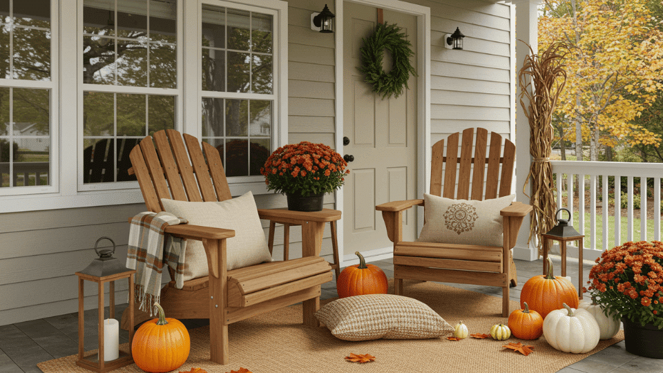 Adirondack Chairs with Layered Textures