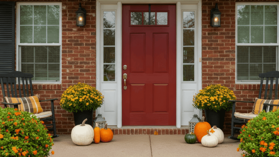 _Bold Front Door Paint in Deep Red
