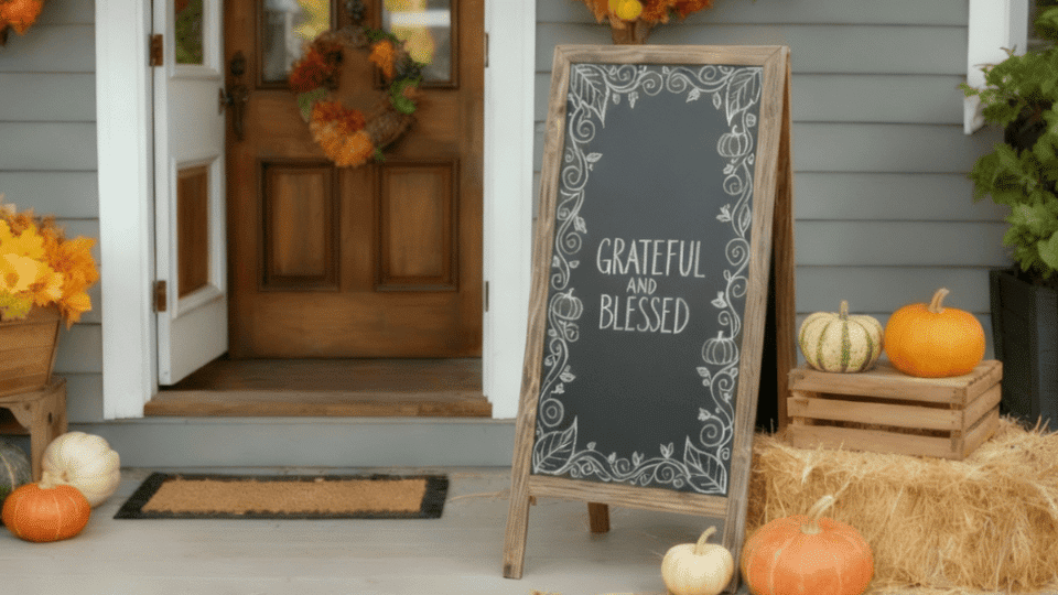 _Chalkboard Sign with Seasonal Quote