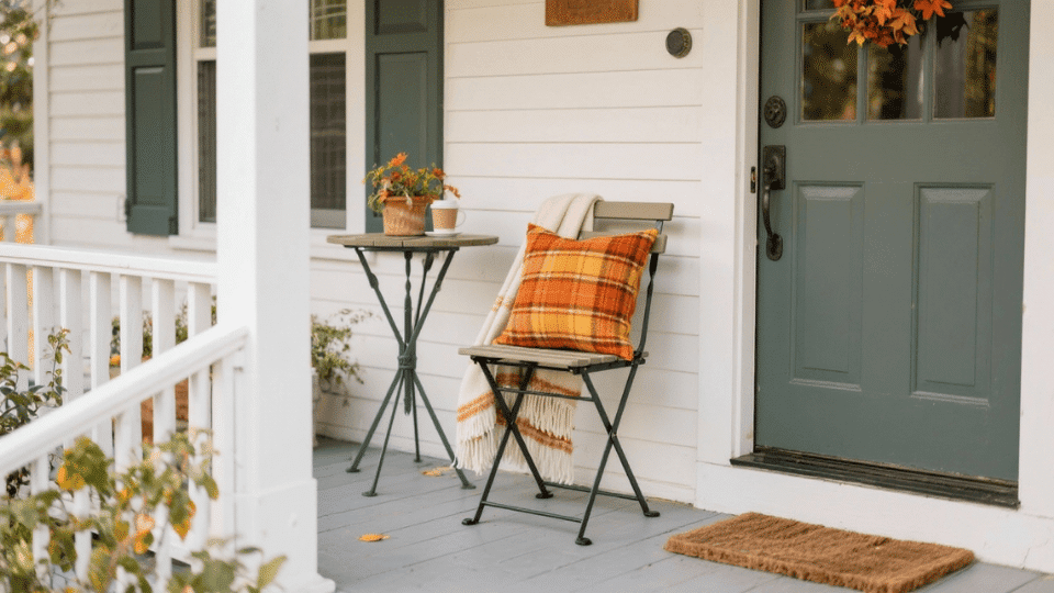 Compact Bistro Chair with Cozy Pillow