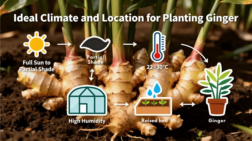 Ideal Climate and Location for Planting Ginger