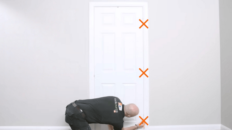 Lay out and cut hinge mortises how to hang a door
