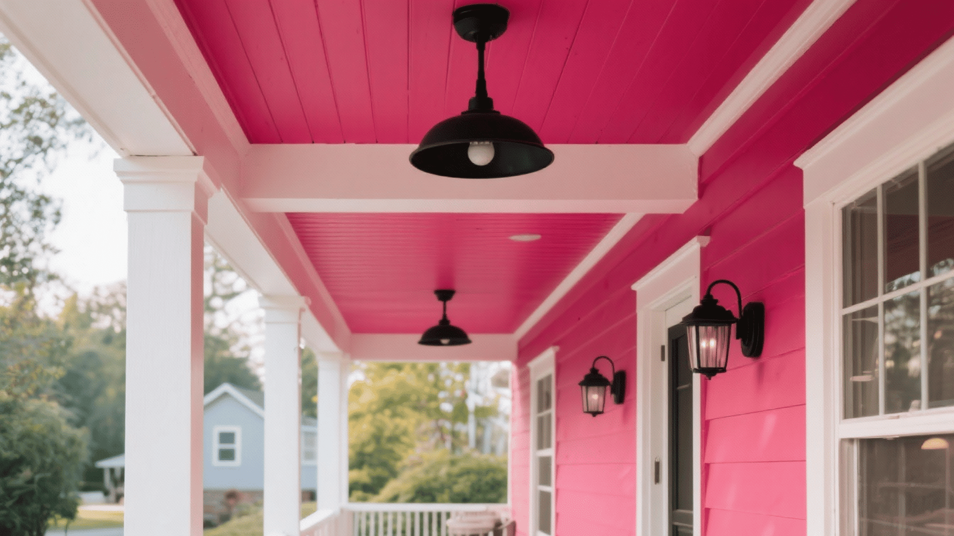 Monochromatic Accent Ceiling