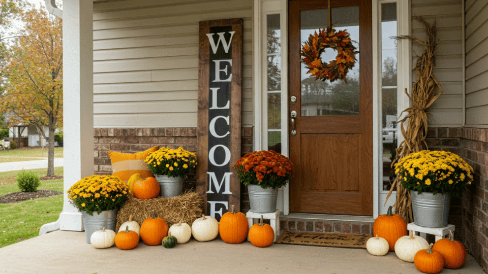 Oversized Wooden Welcome Sign