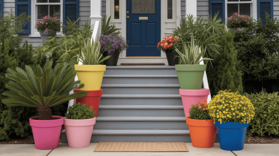 Paint Old Pots for Color