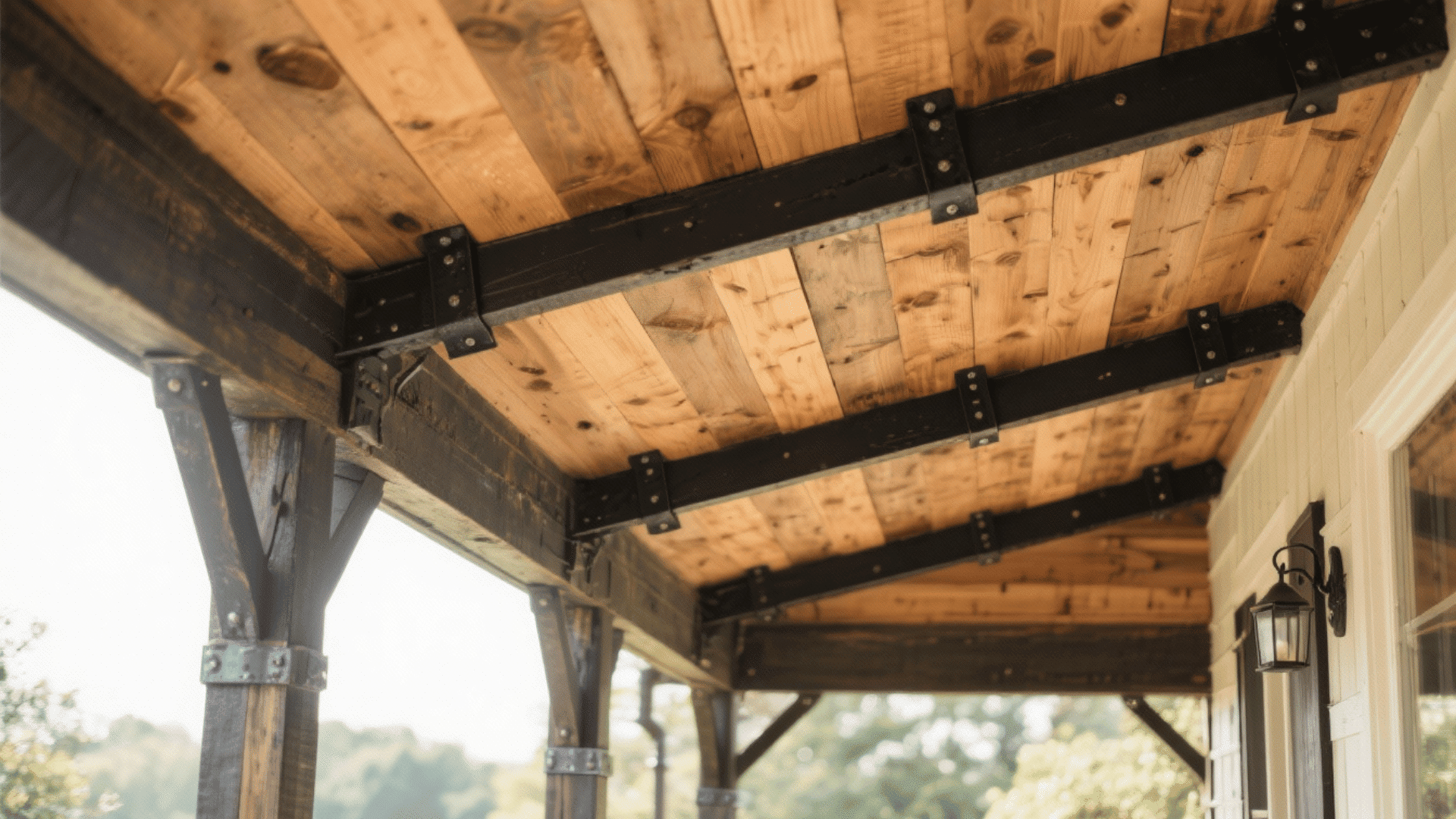 Rustic Wood with Metal Accents