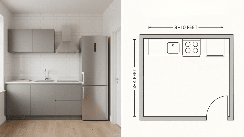 Single Wall Kitchen Layout