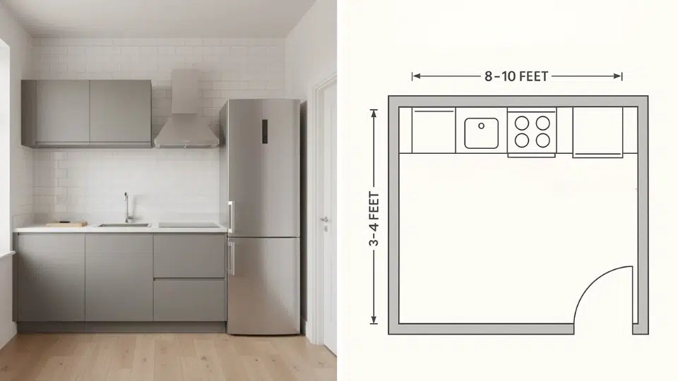 Single Wall Kitchen Layout