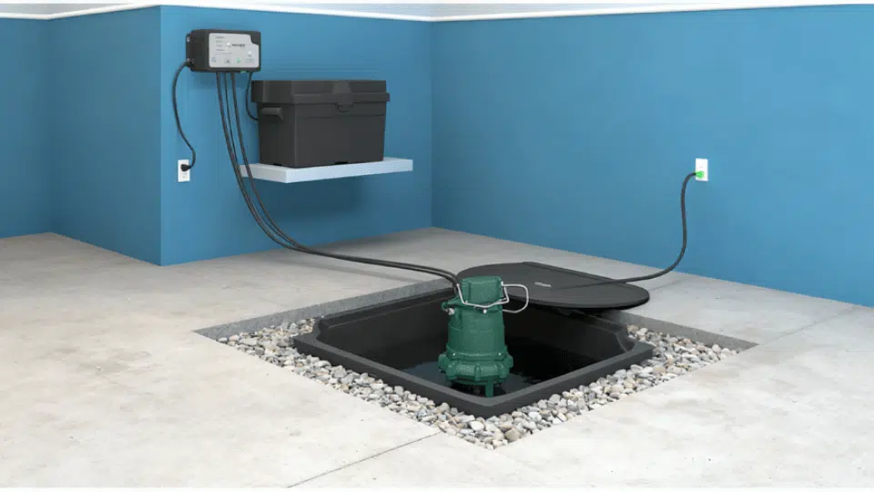 Sump Basin and Sump Pump