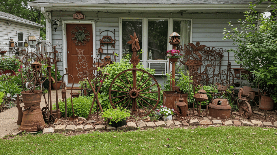 Use Recycled Yard Art