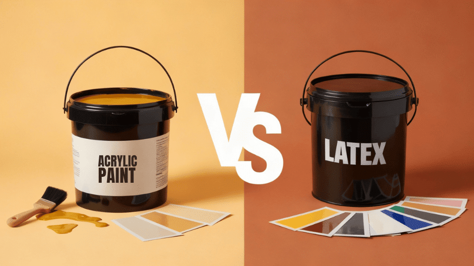 acrylic vs latex paint