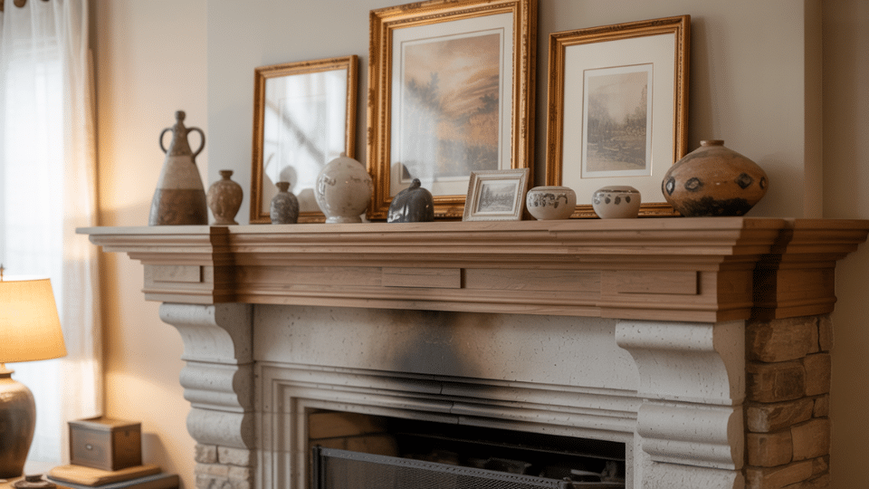 art collectors mantel