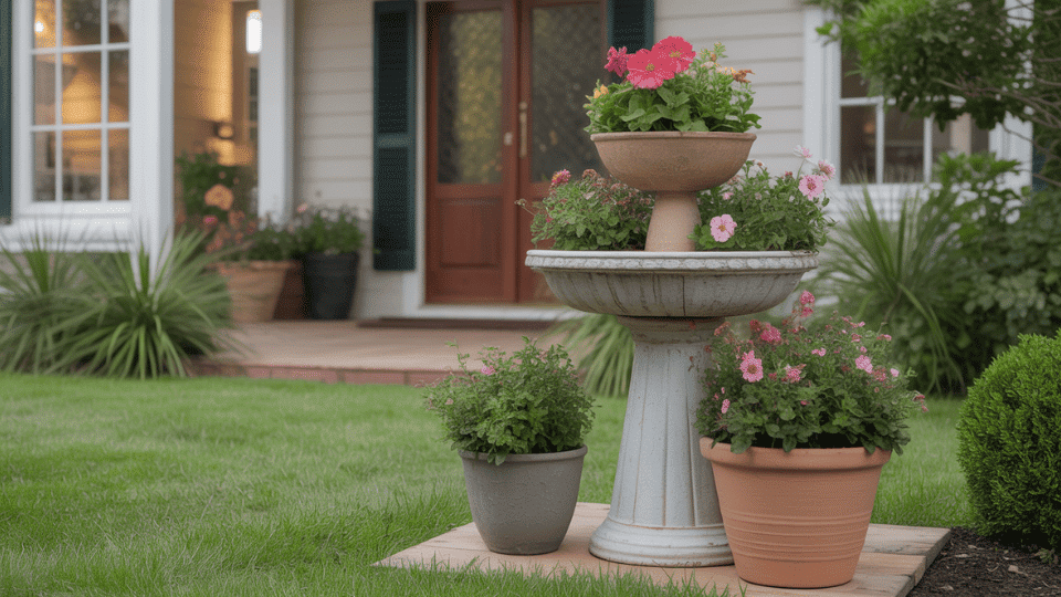 birdbath planter