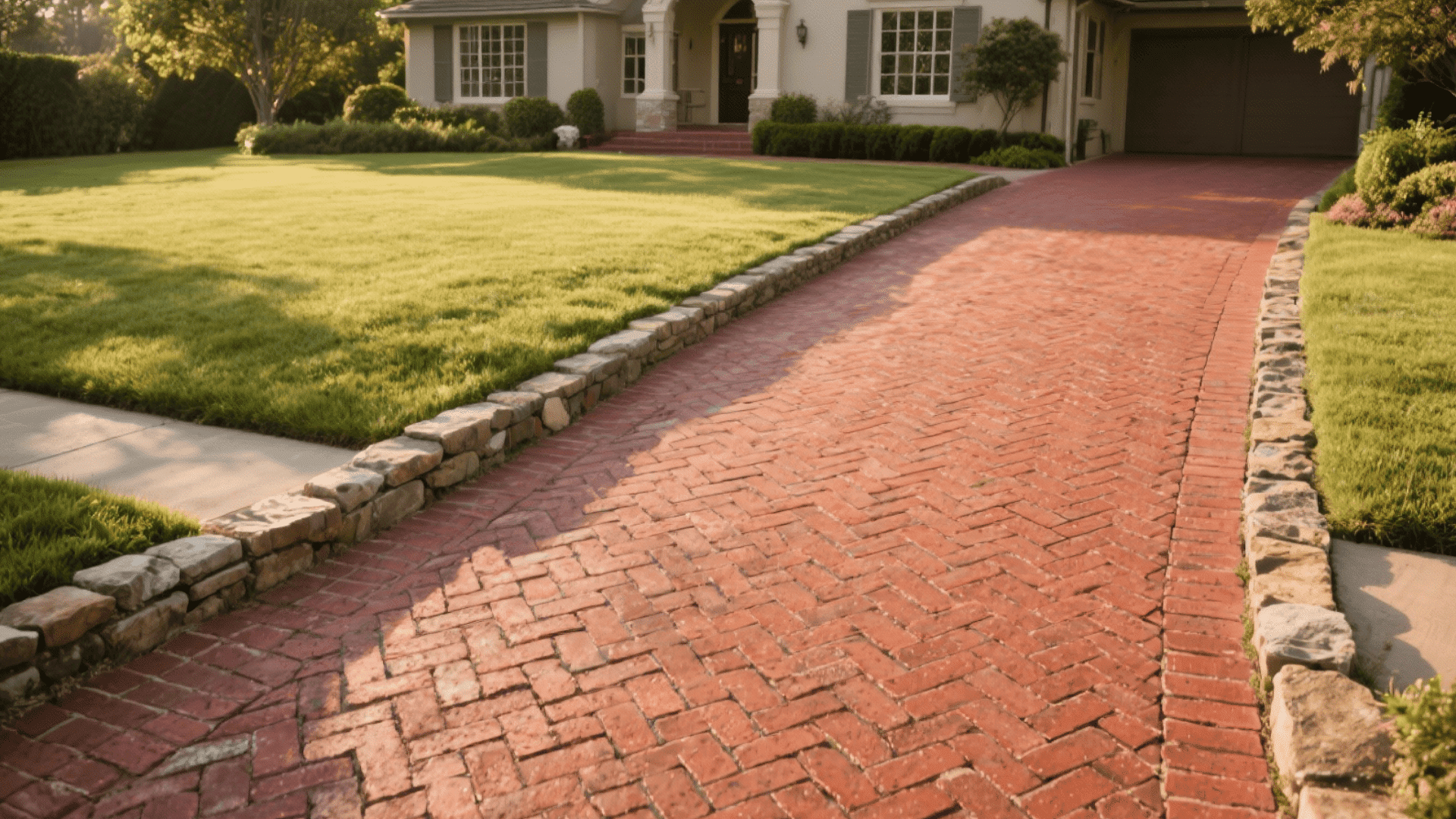 brick paving driveway