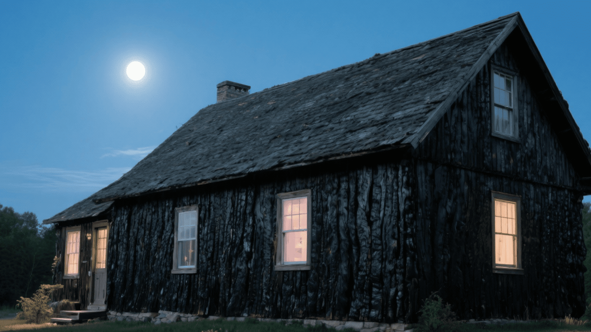 charred shou sugi ban wood siding