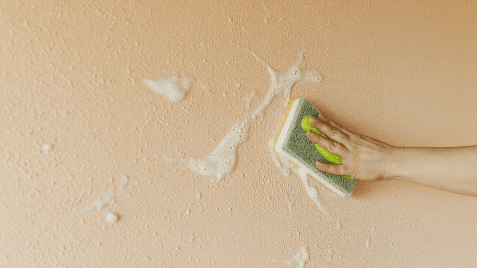 clean thoroughly to wallpaper textured walls