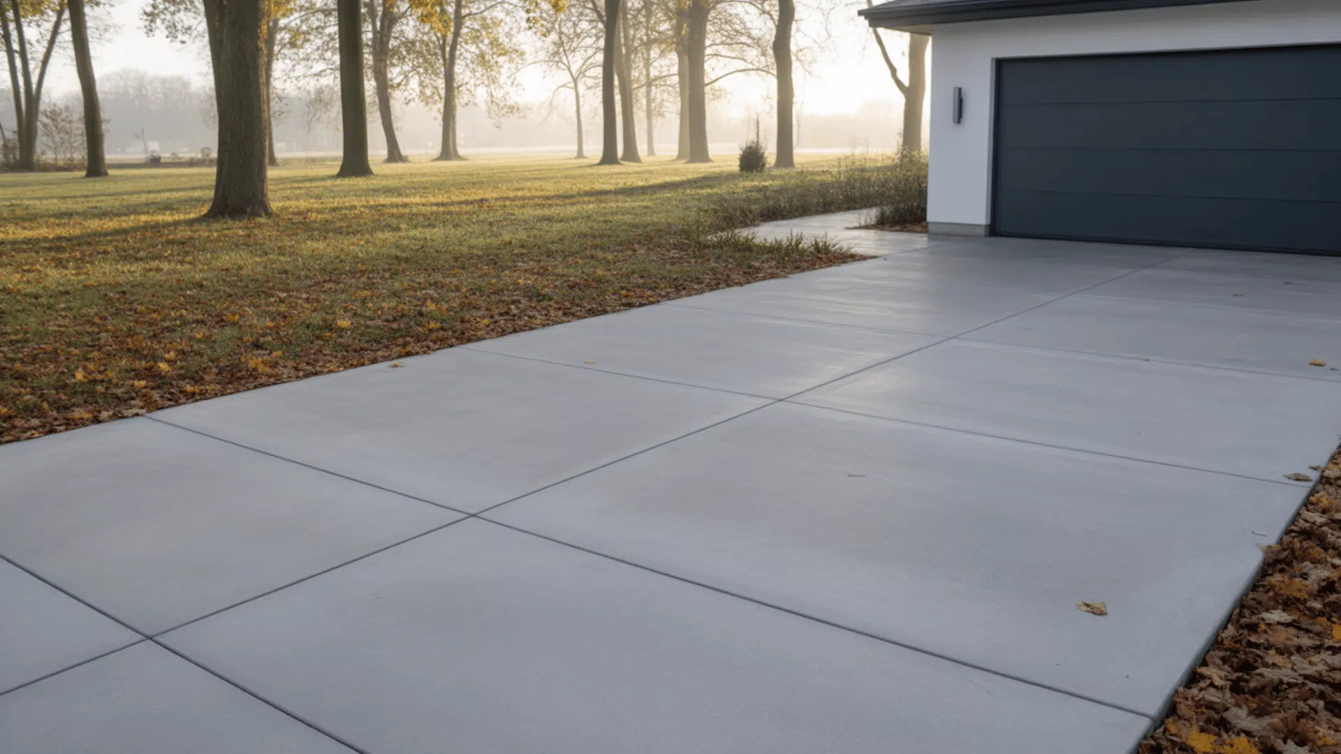concrete plain driveway