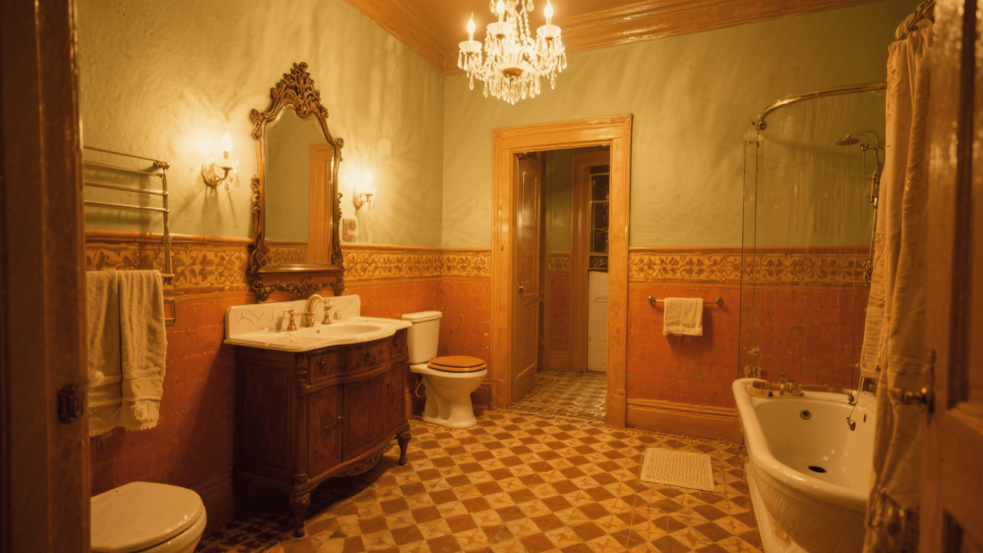 encaustic or geometric pattern tiles