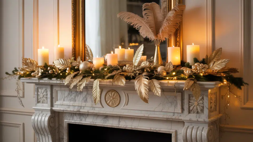 feathered gold grace