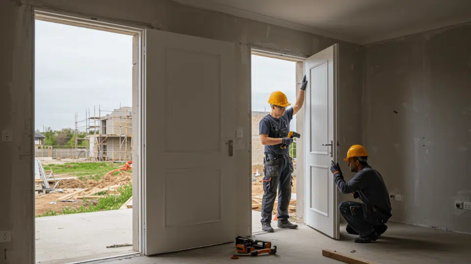 feature image how to hang a door