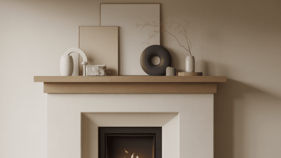 monochrome harmony mantel