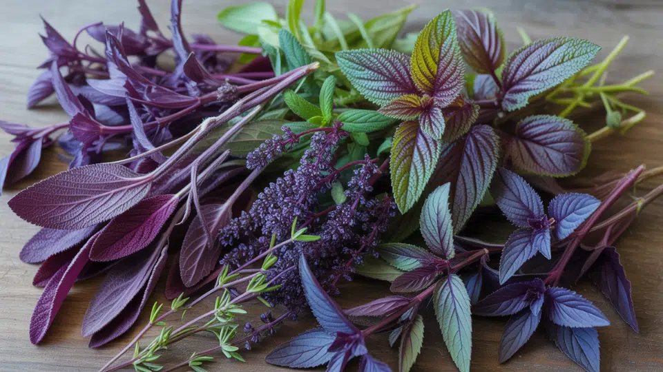 purple herbs