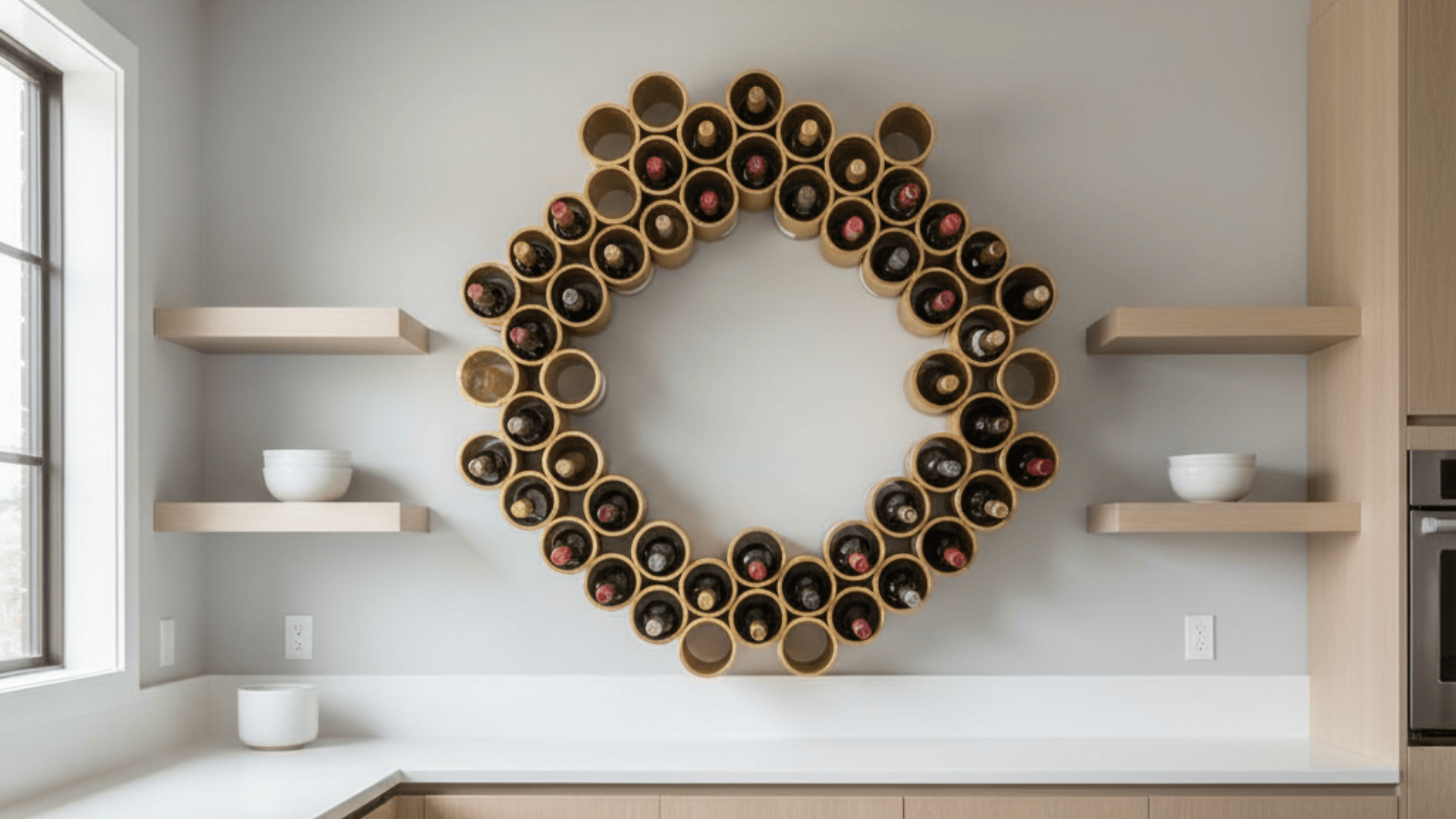 pvc pipe wine organizer