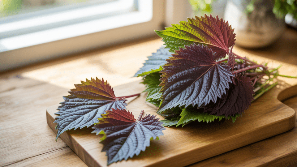 shiso perilla leaves