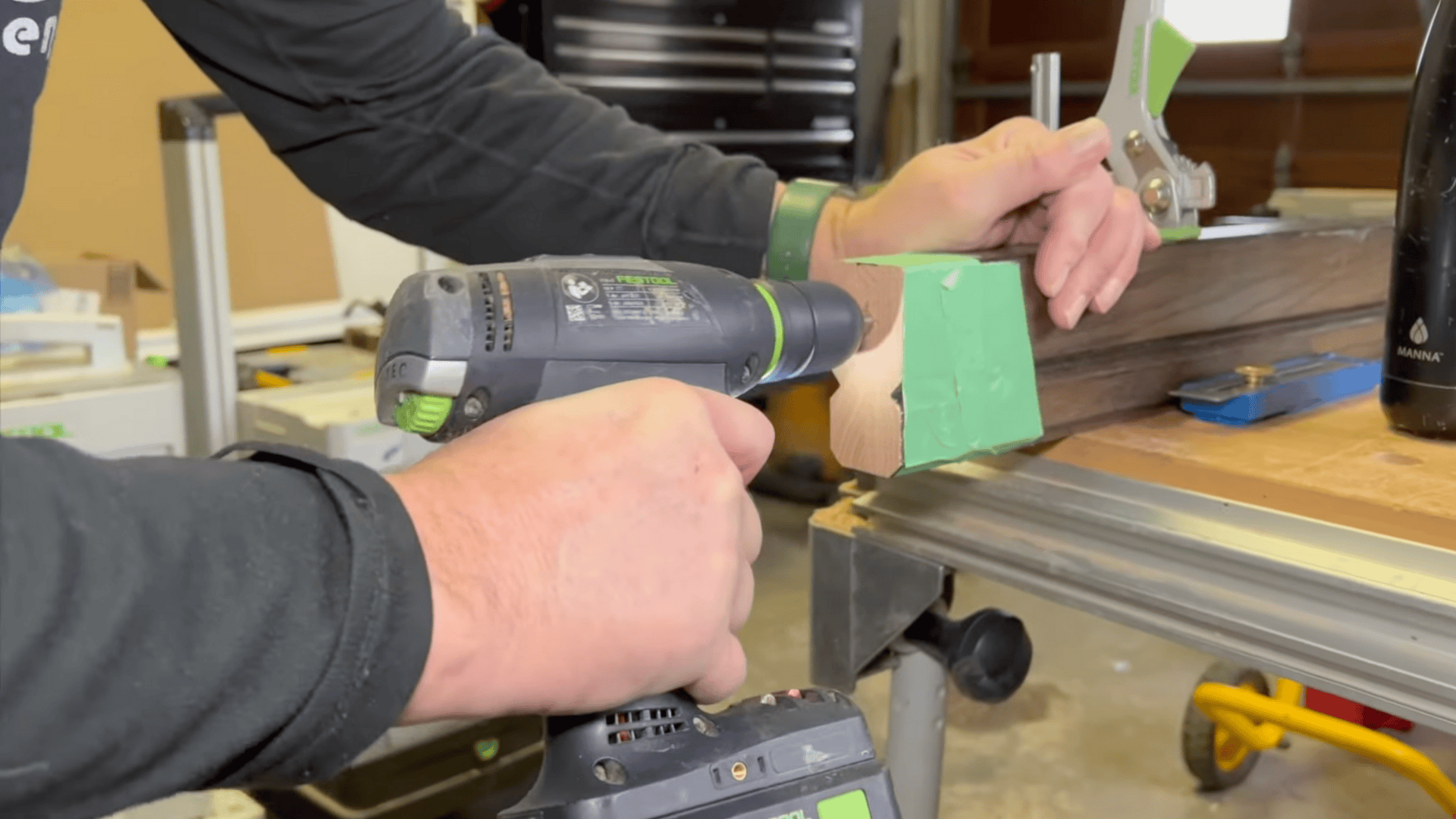 step 2 drill the pilot and bolt holes