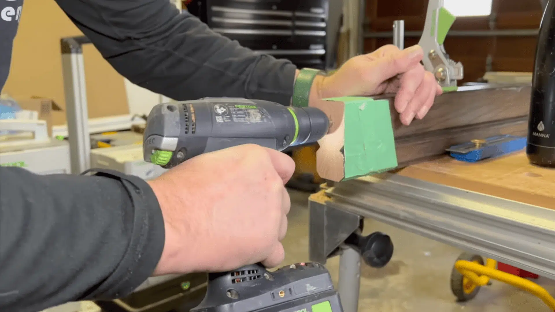 step 2 drill the pilot and bolt holes