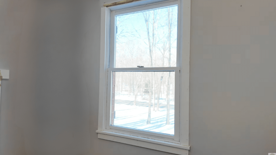 step 4 measure and attach the side trim to install craftsman style window trim