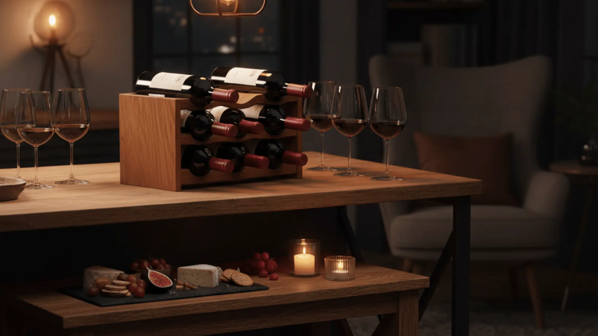 tabletop wine holder