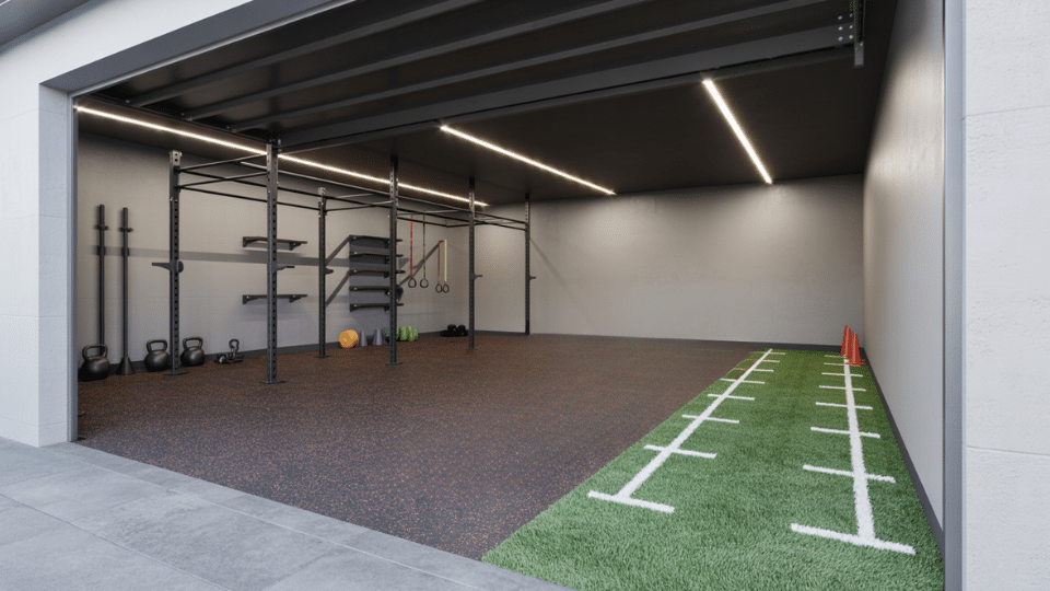 turf strip training zone