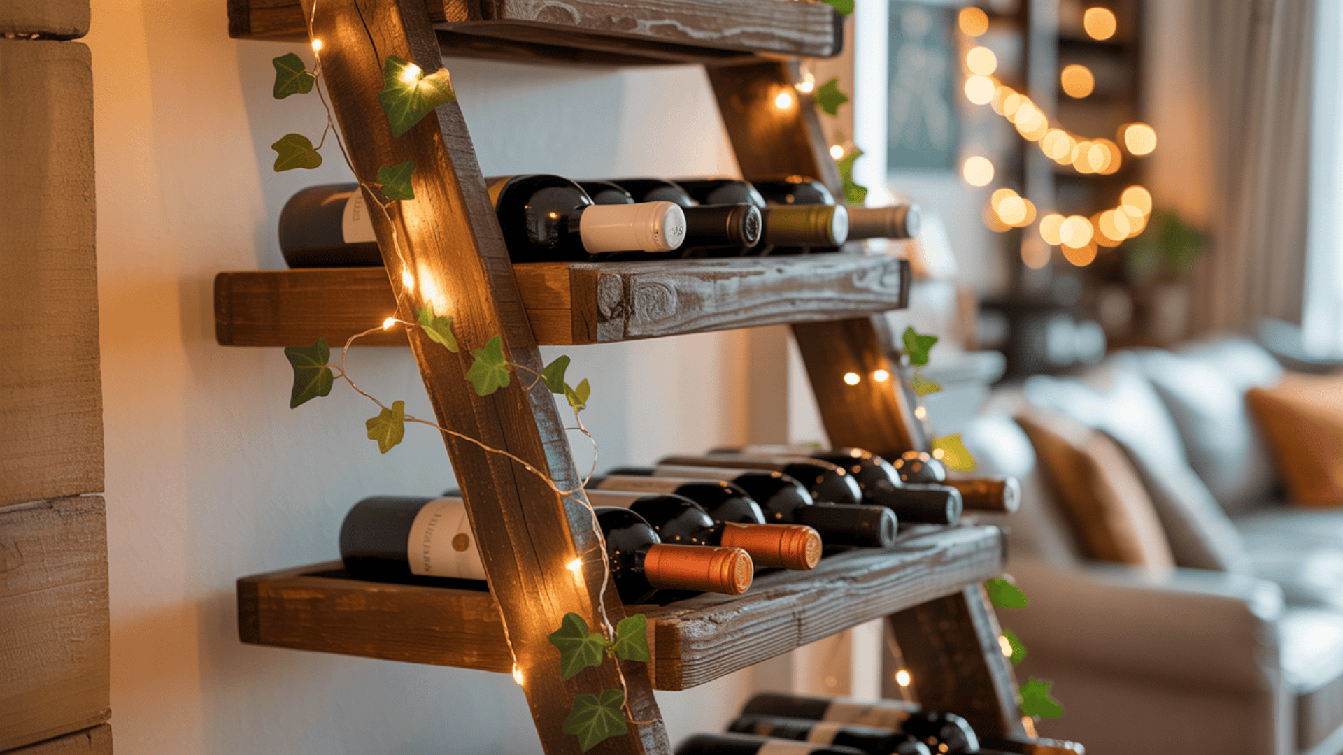 vintage ladder display