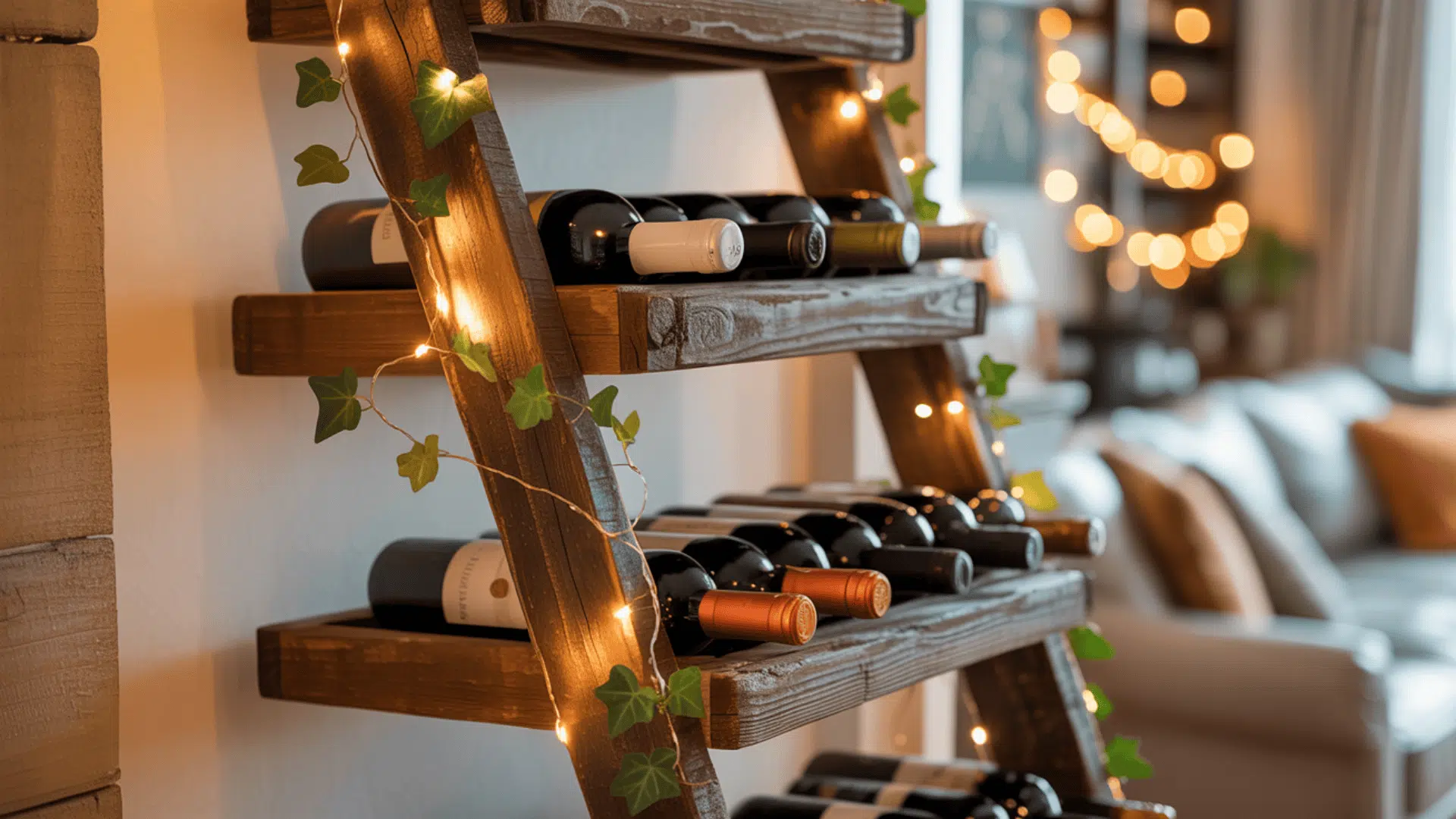 vintage ladder display