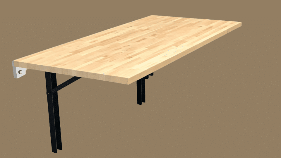 wall folding workbench