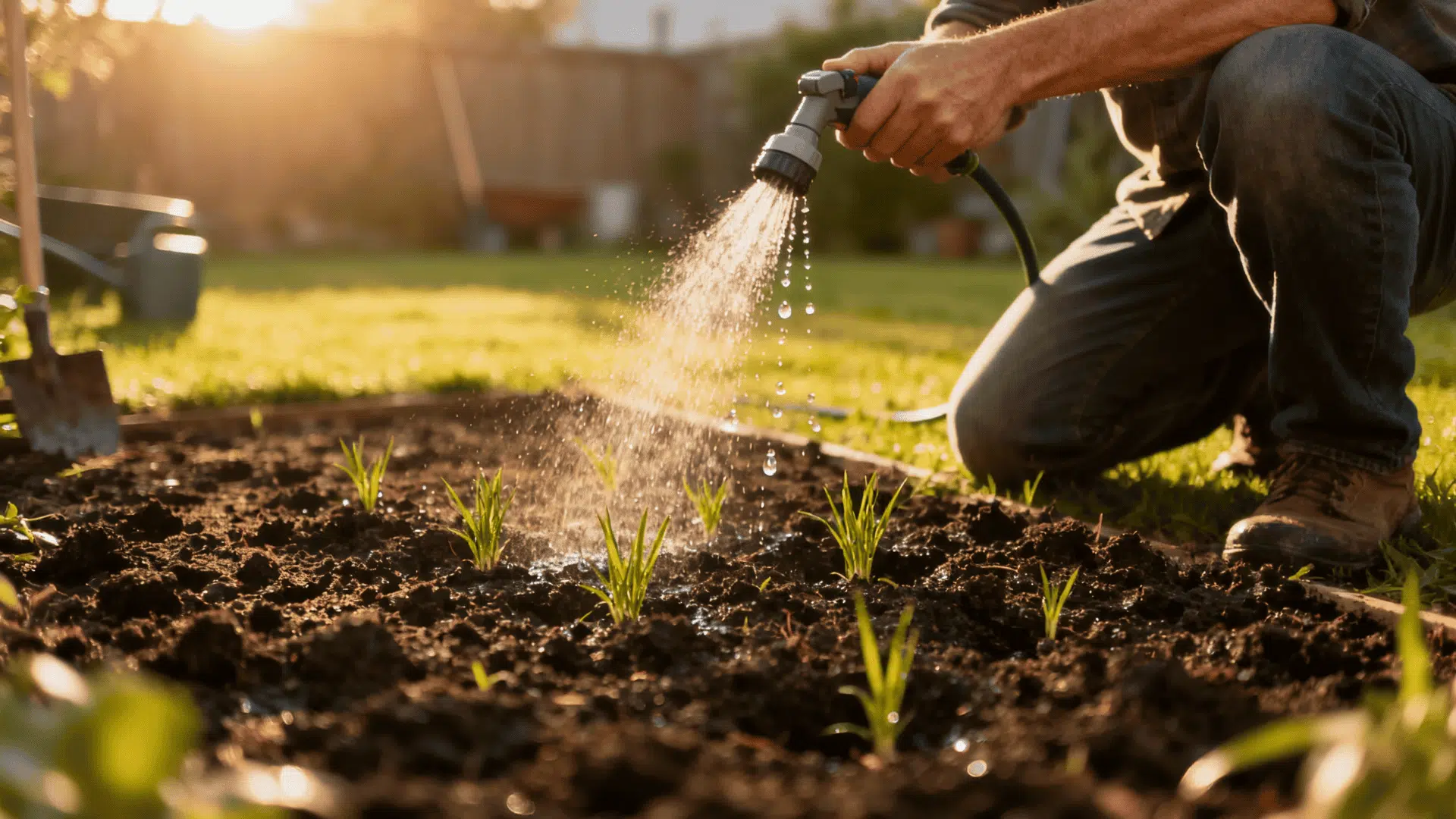 watering schedule for all grass stages