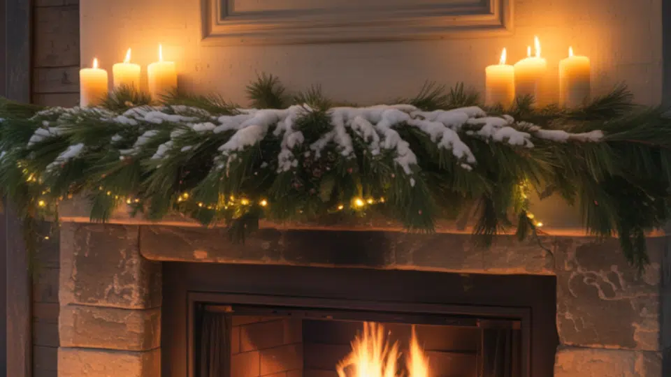 winter glow mantel