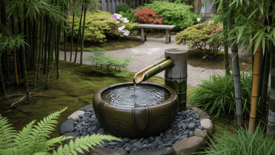 Bamboo Water Fountain for Natural Sound