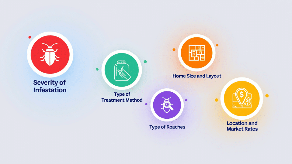 Factors That influence the Cost of Roach Extermination