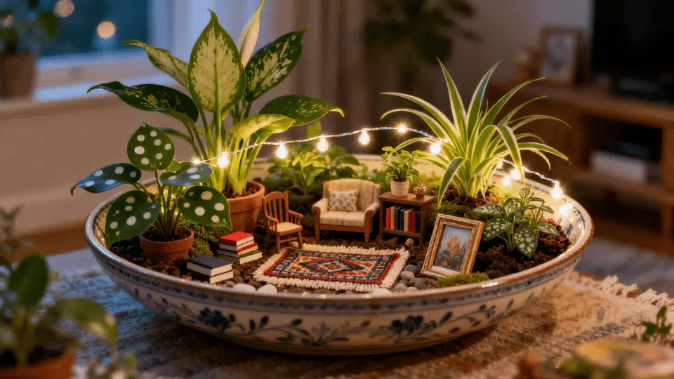 Indoor Tabletop Fairy Garden