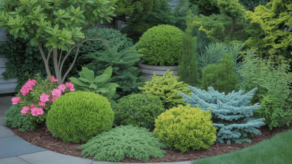 Layered Shrub Planting for Depth