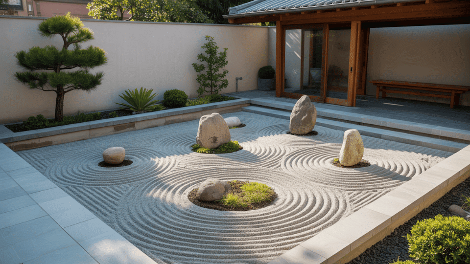 Minimalist Zen Rock Garden