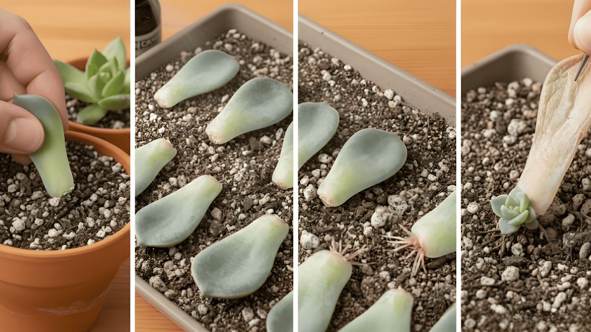 Propagating Succulents from Leaf Cuttings