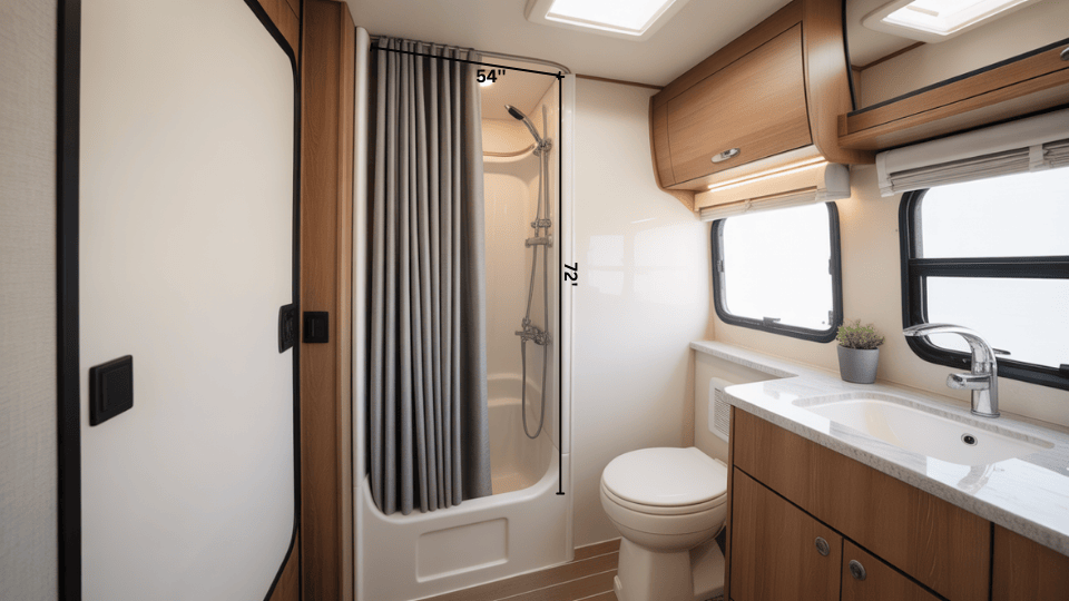 Shower Curtain Sizes for RVs and Campers
