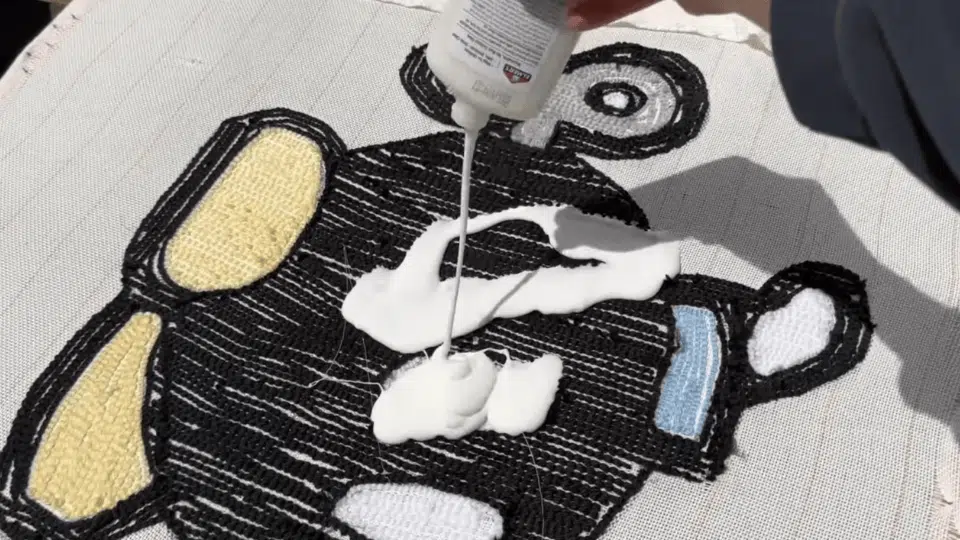 Step 6 Secure the Backing with Glue